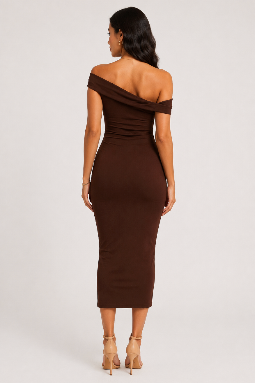 Cocoa Desire Midi Dress