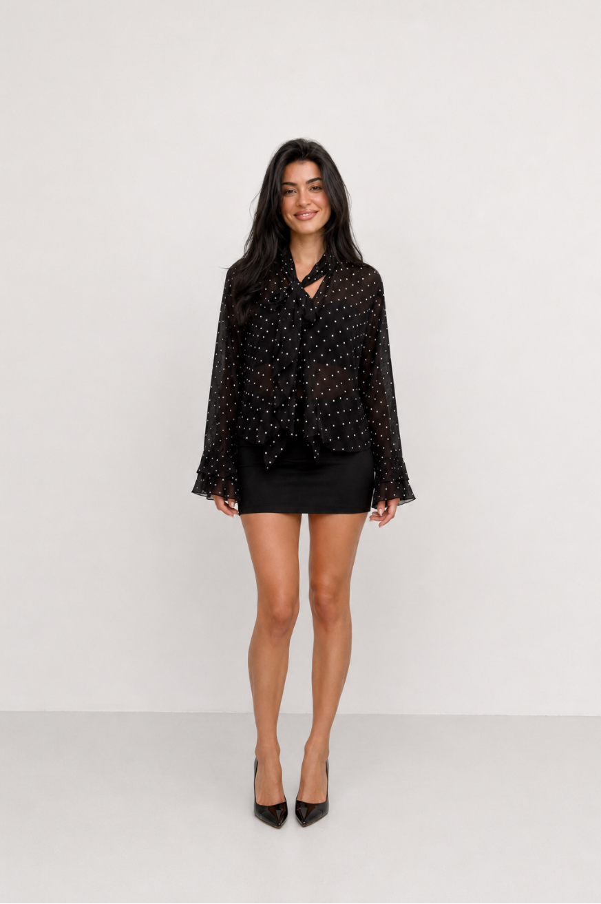 Noire Polka Dot Shirt