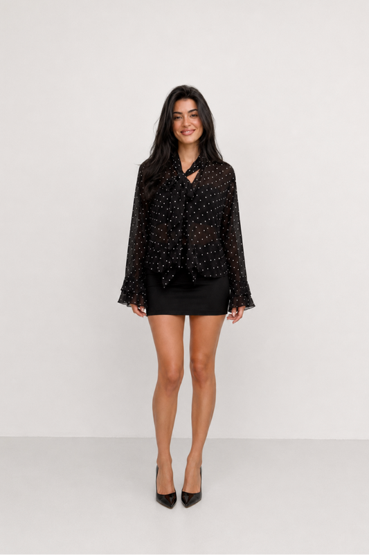Noire Polka Dot Shirt