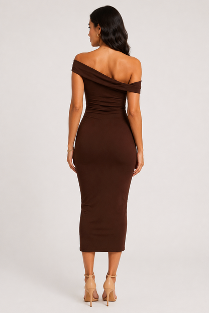 Cocoa Desire Midi Dress