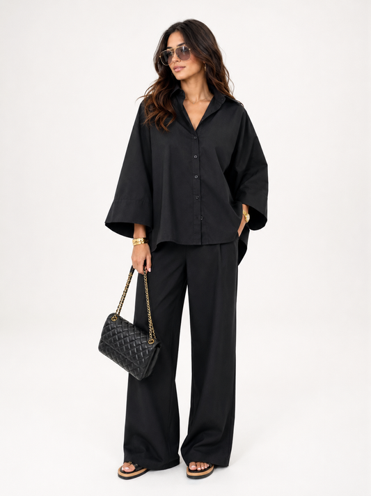 Black Two Piece Lounge Set